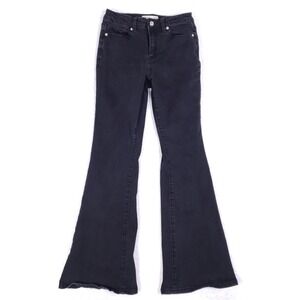 Thread Market Women's Black Flare‎ Jeans Size 7/28 Stretch Cotton Blend